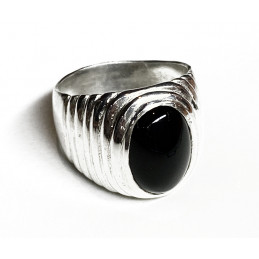 Onyx Silver ring