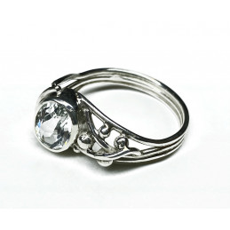 Aquamarine Silver ring