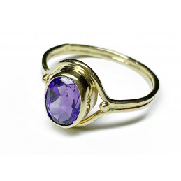 Améthyst 18 ct gold ring